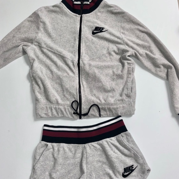 nike shorts and jacket set